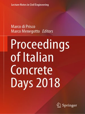 cover image of Proceedings of Italian Concrete Days 2018